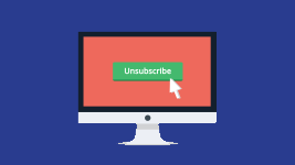 image
                         d'un écran d'ordinateur, avec le texte 'unsubscribe', 
                         auteur=Denis Bogdan de Pixabay